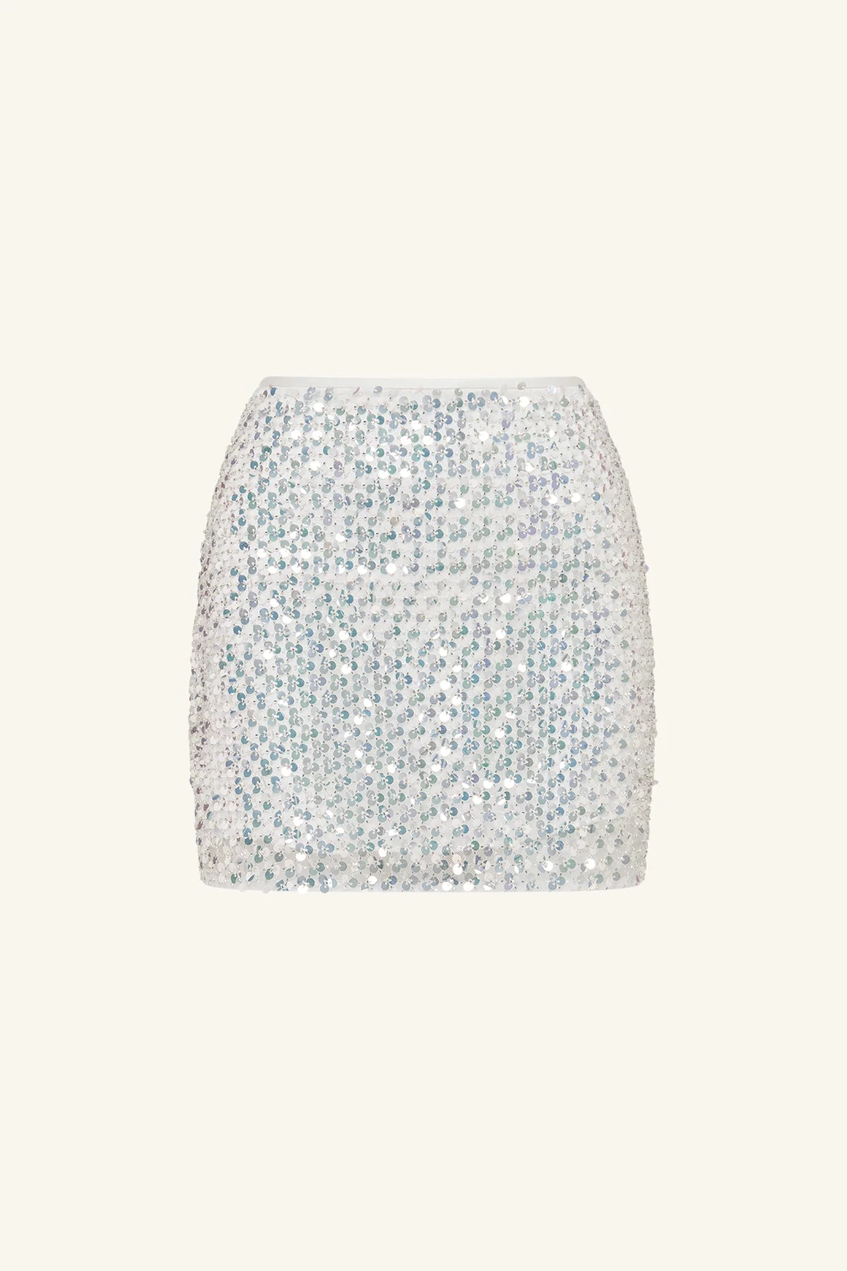 ASTERI MINI SKIRT - SILVER - Image 7
