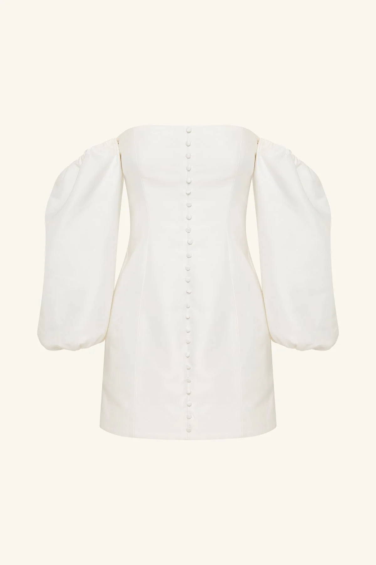 CALCITE BALLOON SLEEVE OFF SHOULDER MINI DRESS - Image 8