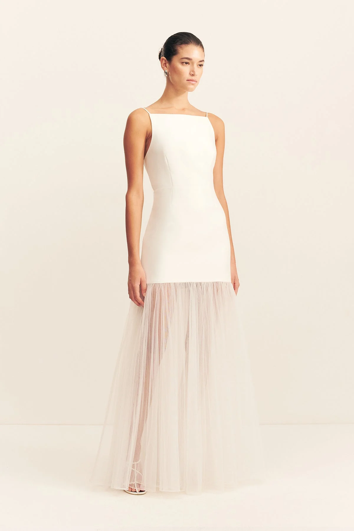 CALCITE CONTRAST SQUARE NECK MAXI DRESS - Image 3
