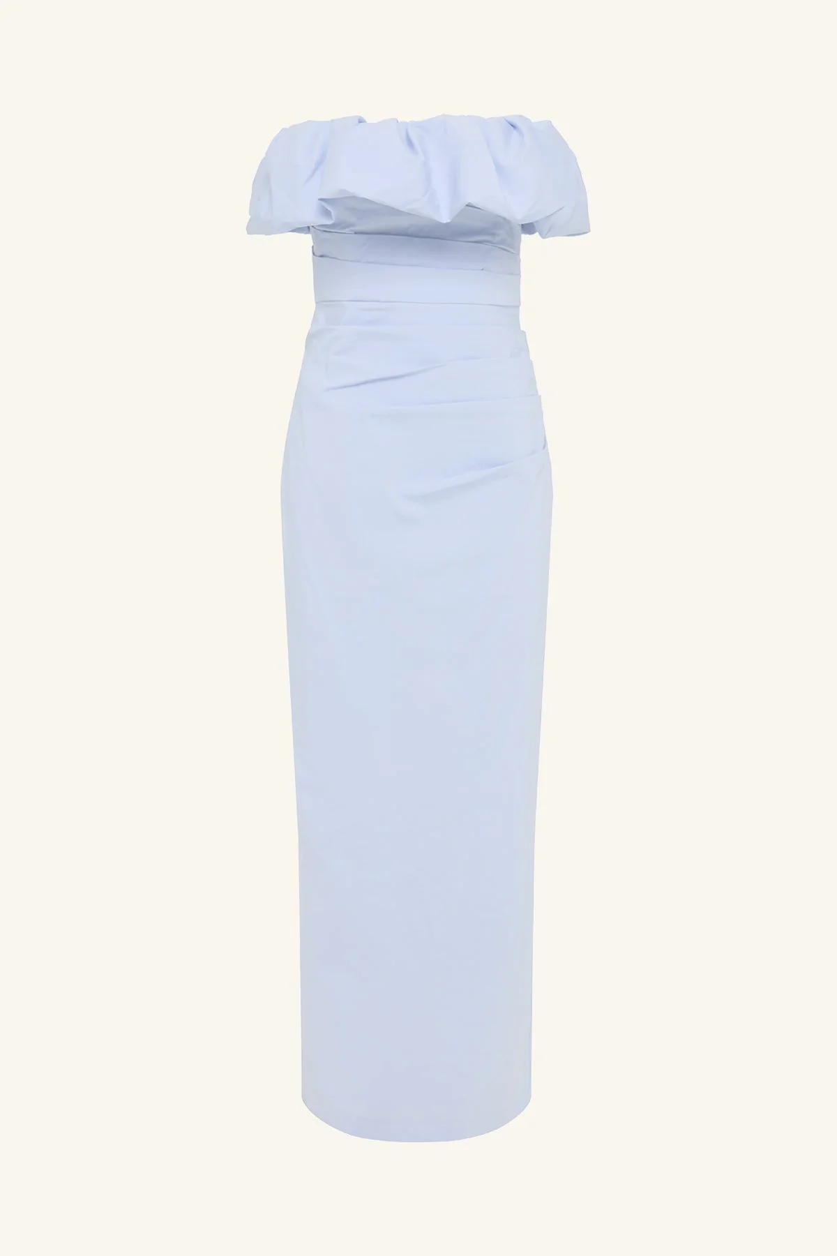 CAMPBELL STRAPLESS BUBBLE MAXI DRESS - CORNFLOWER BLUE - Image 7