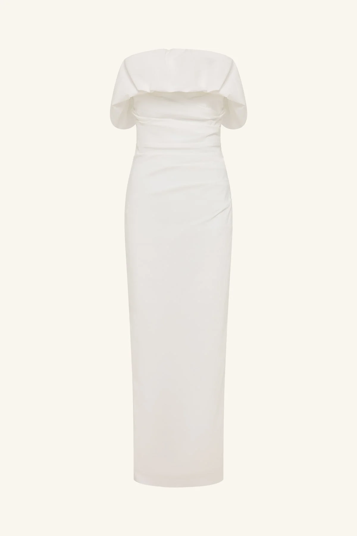 CAMPBELL STRAPLESS BUBBLE MAXI DRESS - IVORY - Image 7