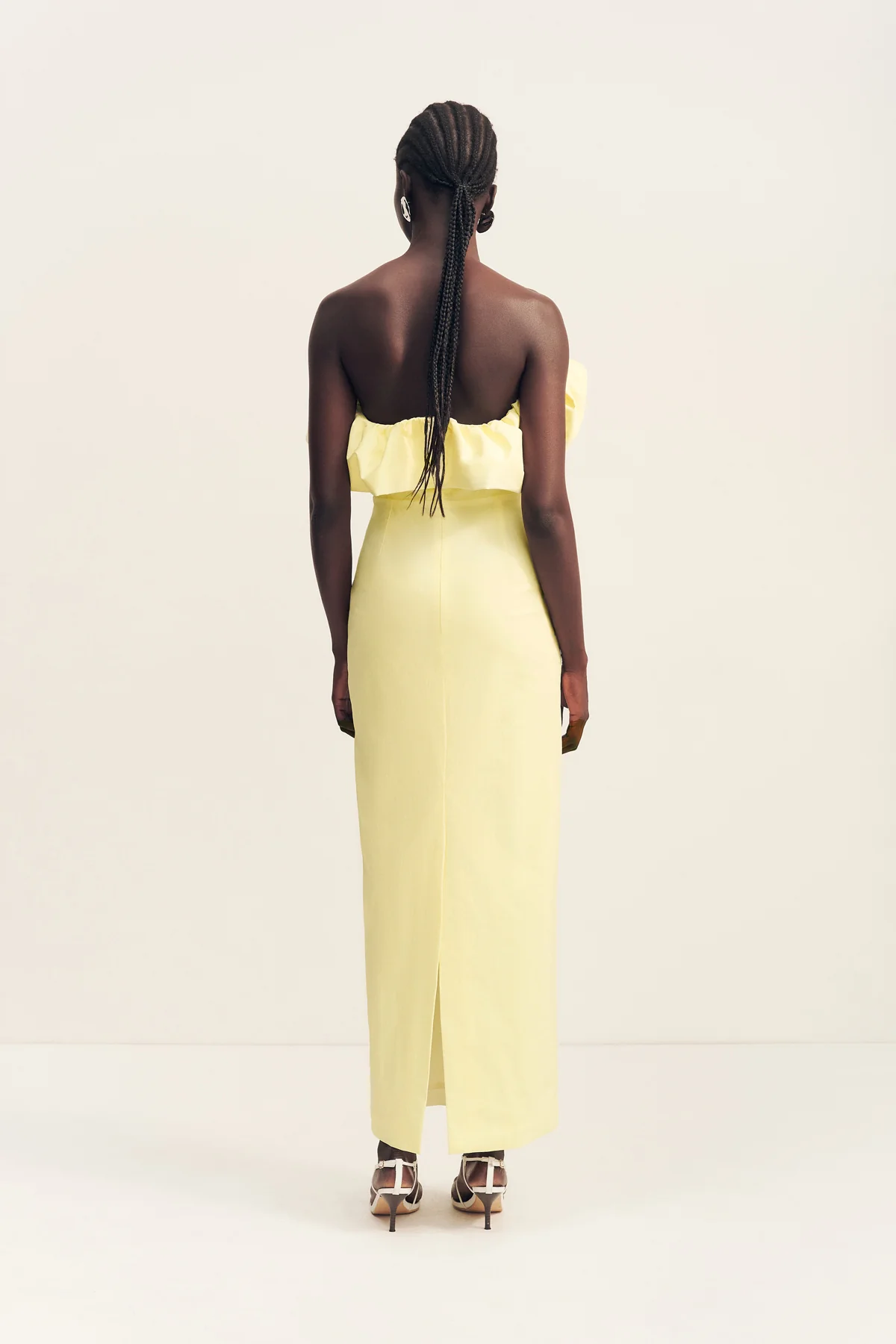 CAMPBELL STRAPLESS BUBBLE MAXI DRESS - LEMONADE - Image 5