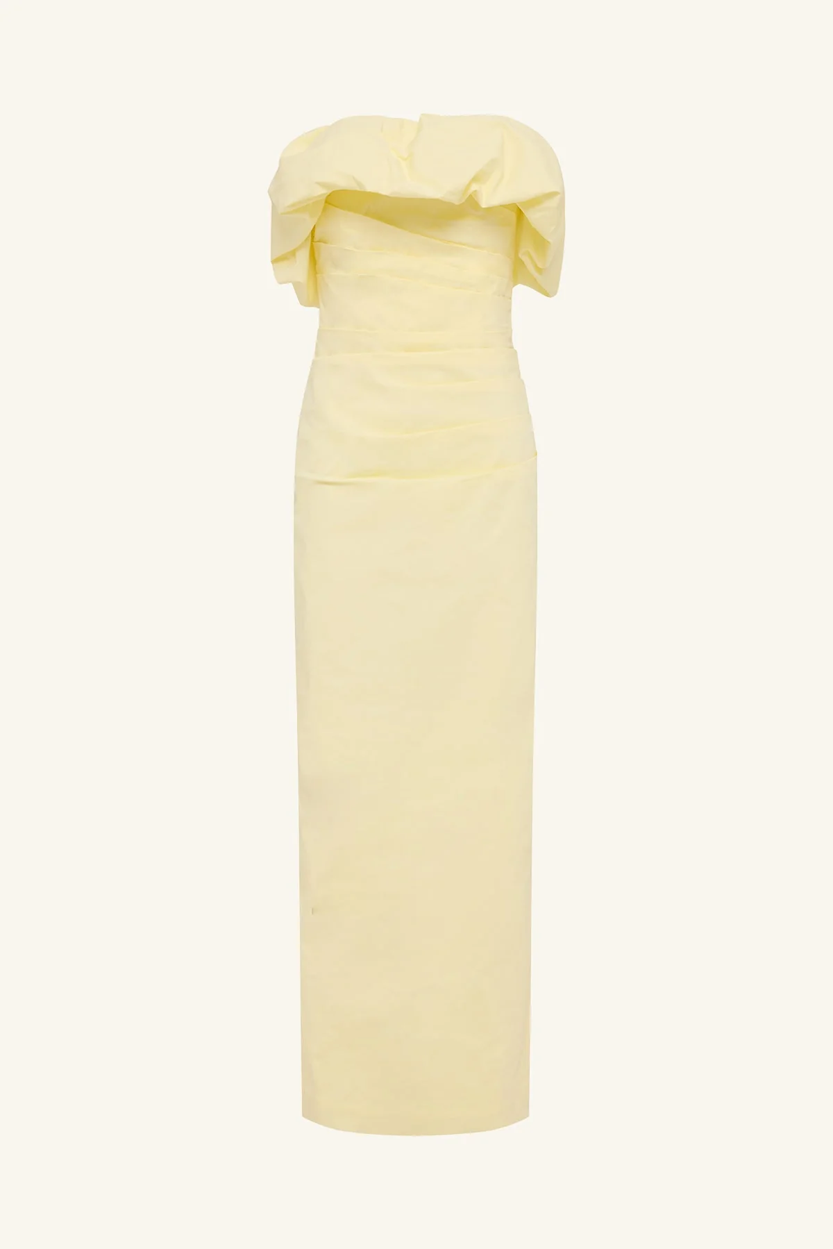 CAMPBELL STRAPLESS BUBBLE MAXI DRESS - LEMONADE - Image 7