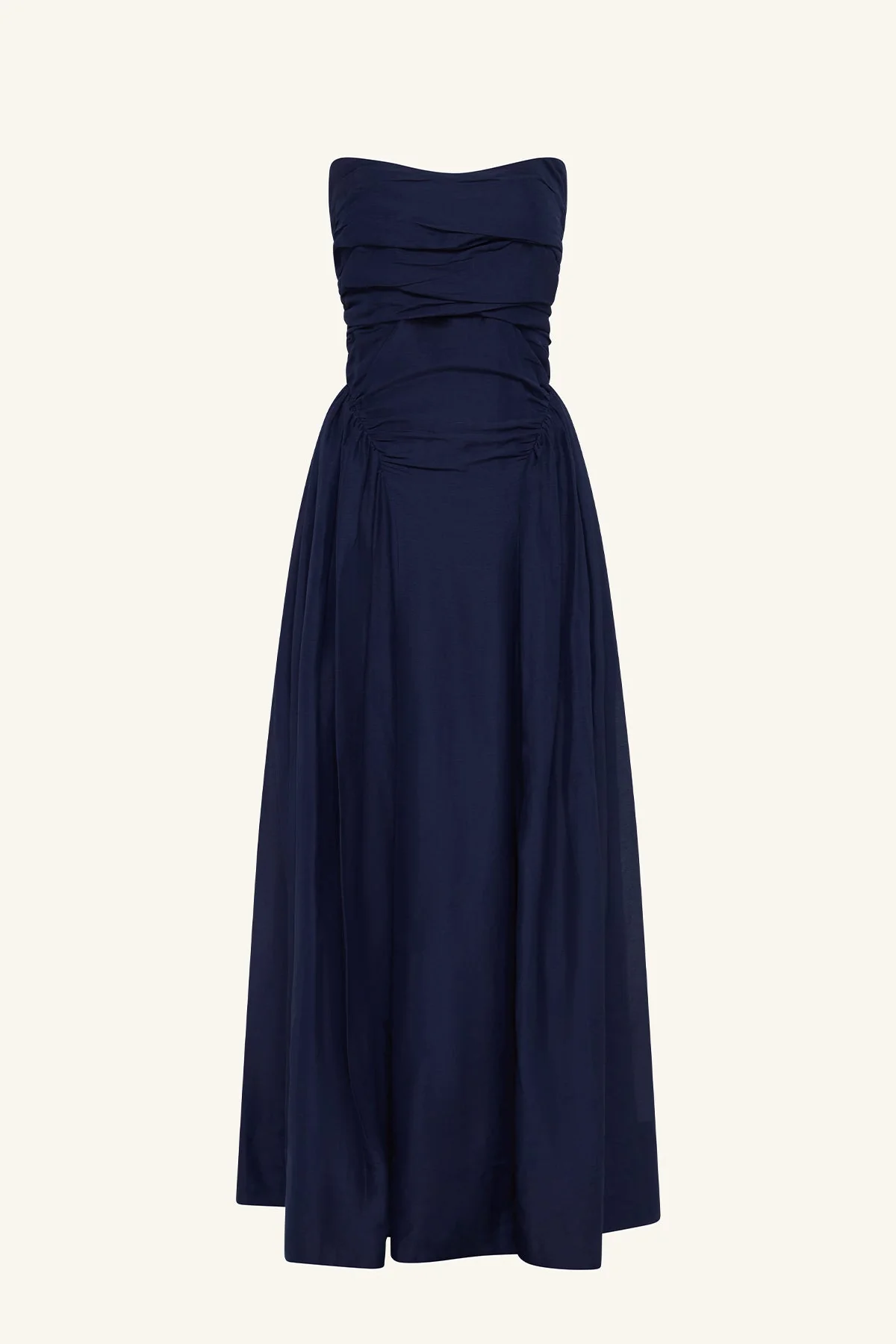 CELESTE STRAPLESS PANELLED MAXI DRESS - MIDNIGHT - Image 8