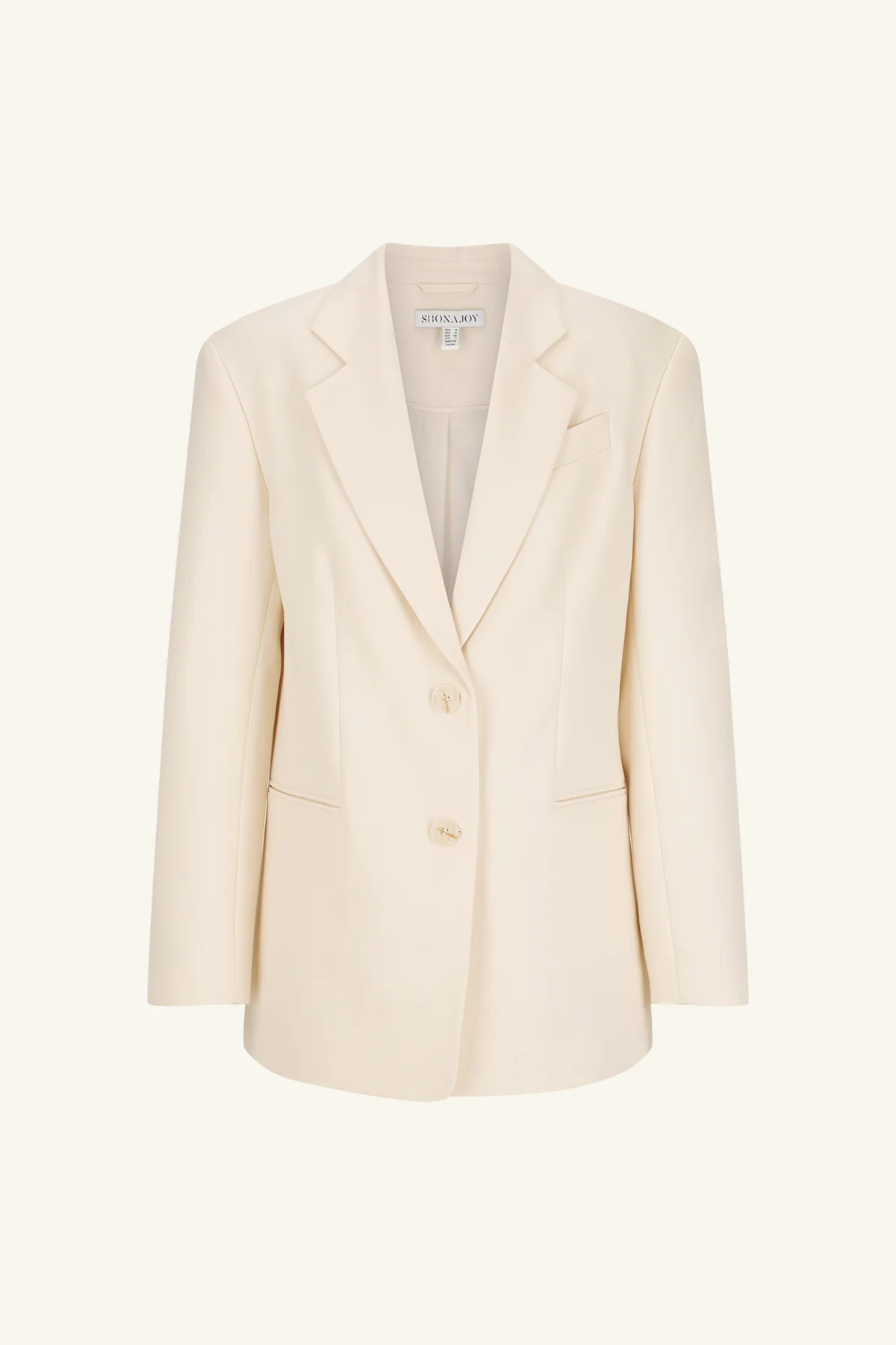 IRENA OVERSIZED TAILORED BLAZER - RICE - Image 8