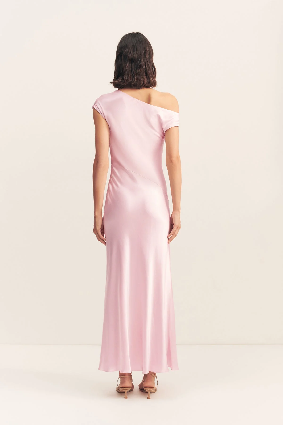 LA LUNE ASYMMETRICAL DRAPED MAXI DRESS - BLOSSOM - Image 5