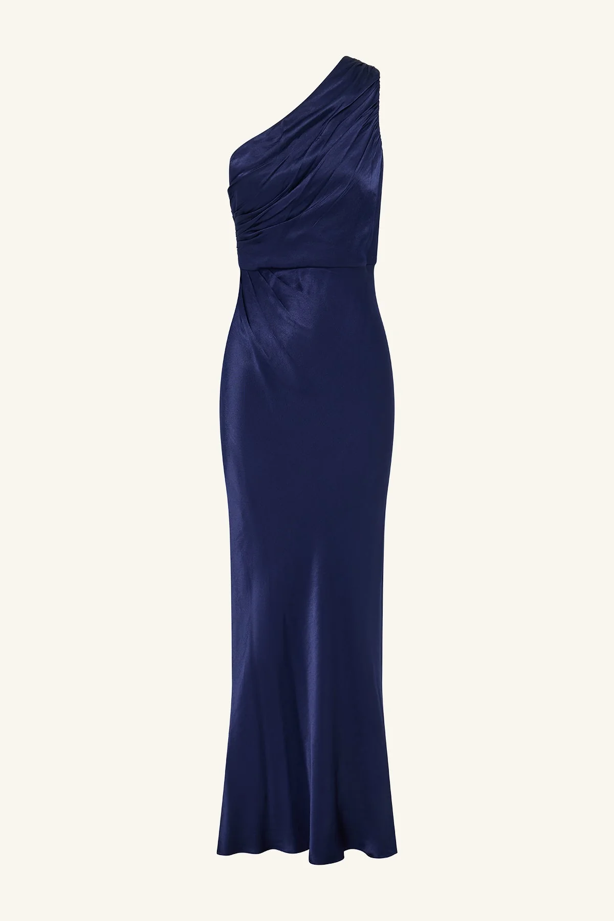 LA LUNE GATHERED ONE SHOULDER MAXI DRESS - MIDNIGHT - Image 7