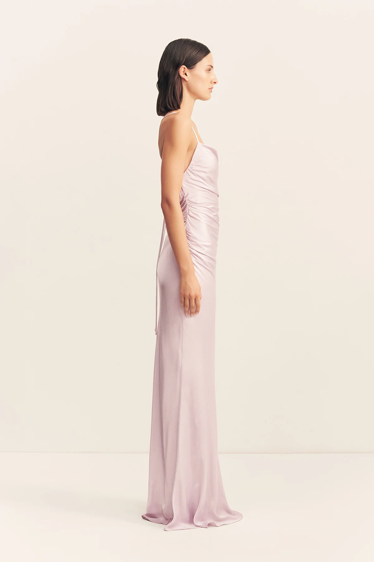 LA LUNE LACE BACK MAXI DRESS - LILAC - Image 4