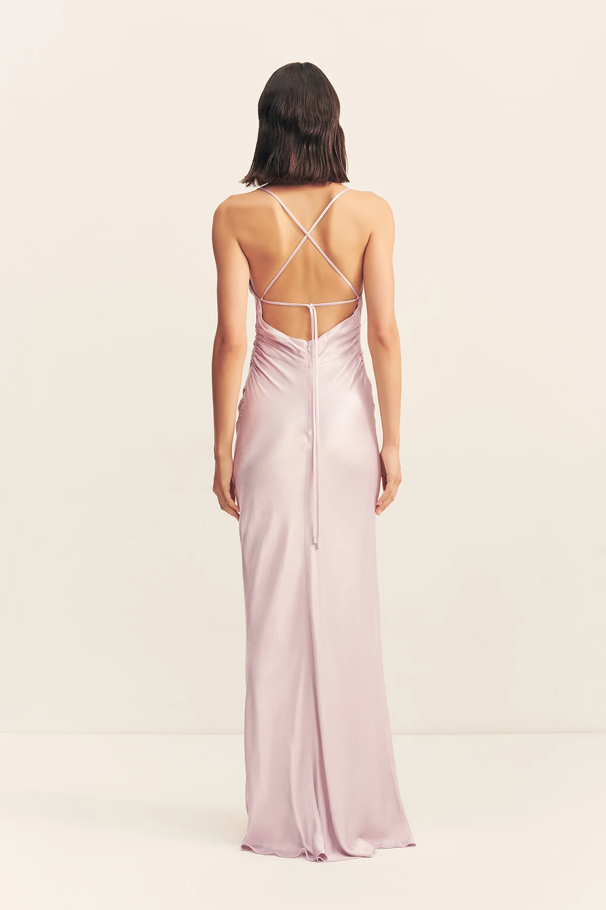 LA LUNE LACE BACK MAXI DRESS - LILAC - Image 5