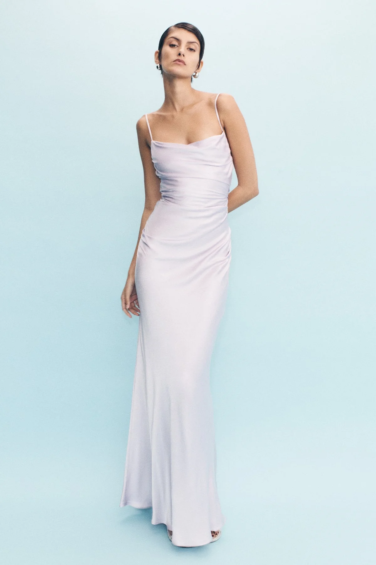 LA LUNE LACE BACK MAXI DRESS - LILAC - Image 6