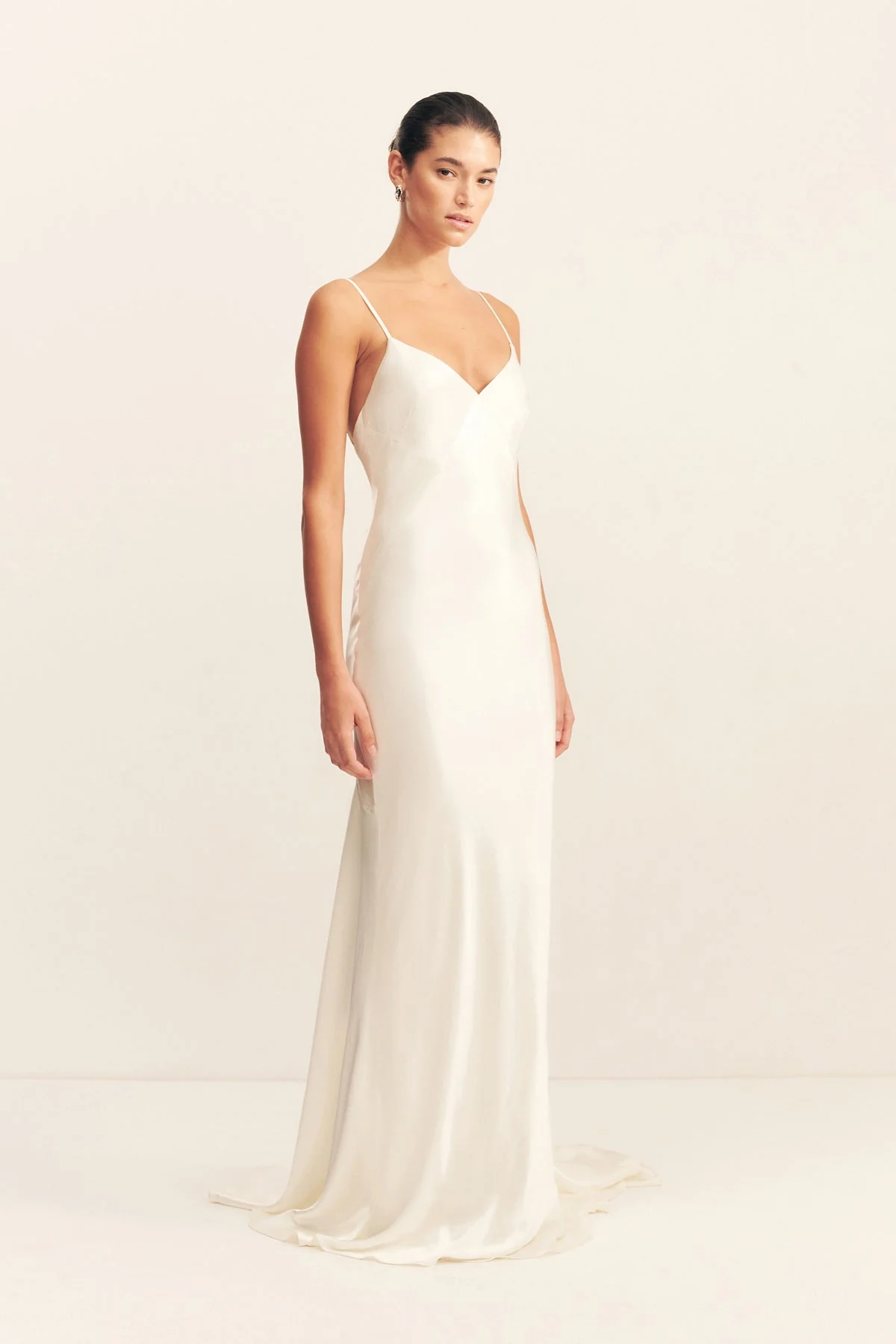LA LUNE LOW BACK GOWN - WHITE - Image 3