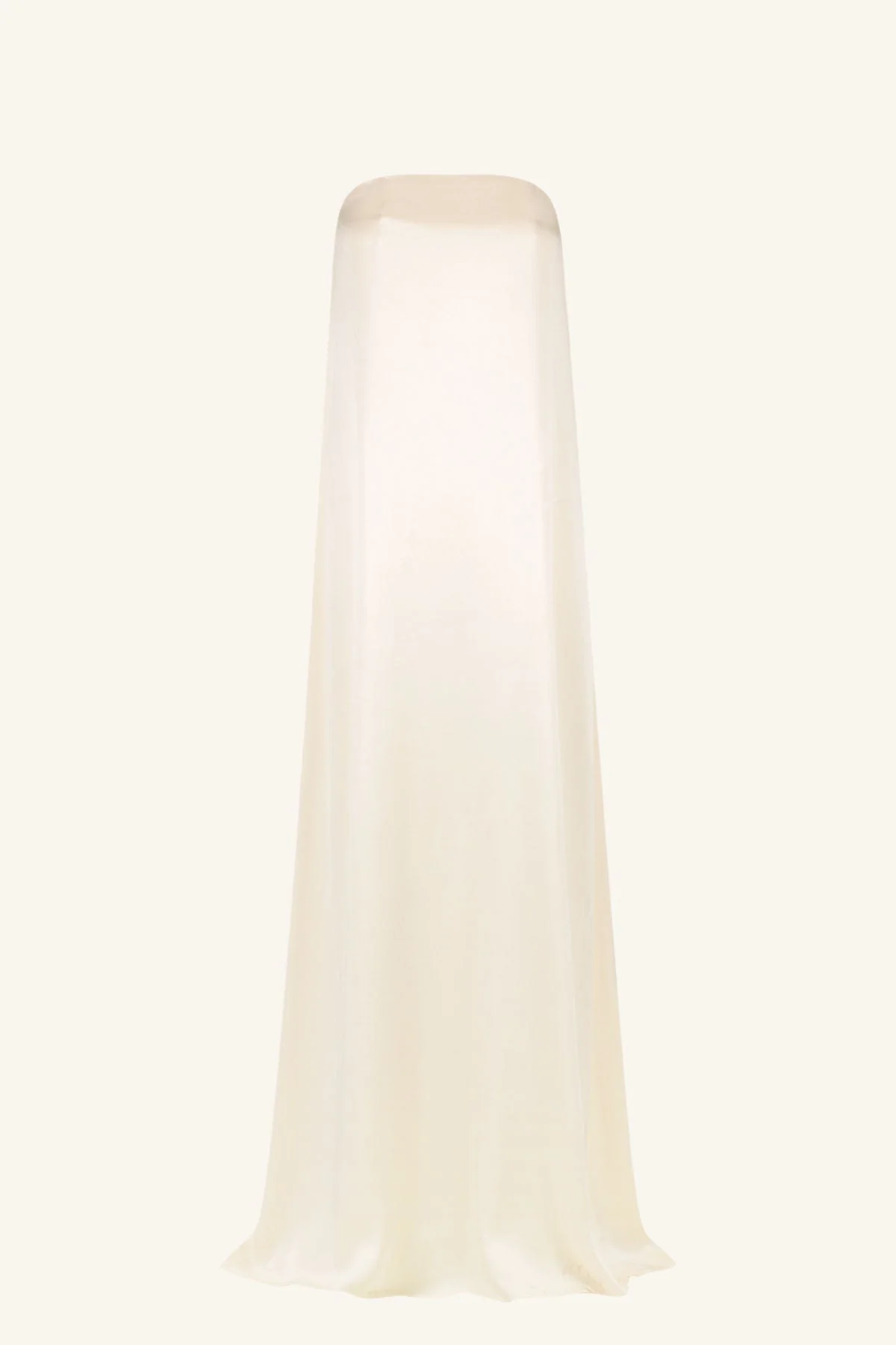 LA LUNE STRAPLESS COLUMN MAXI DRESS - CREAM - Image 7