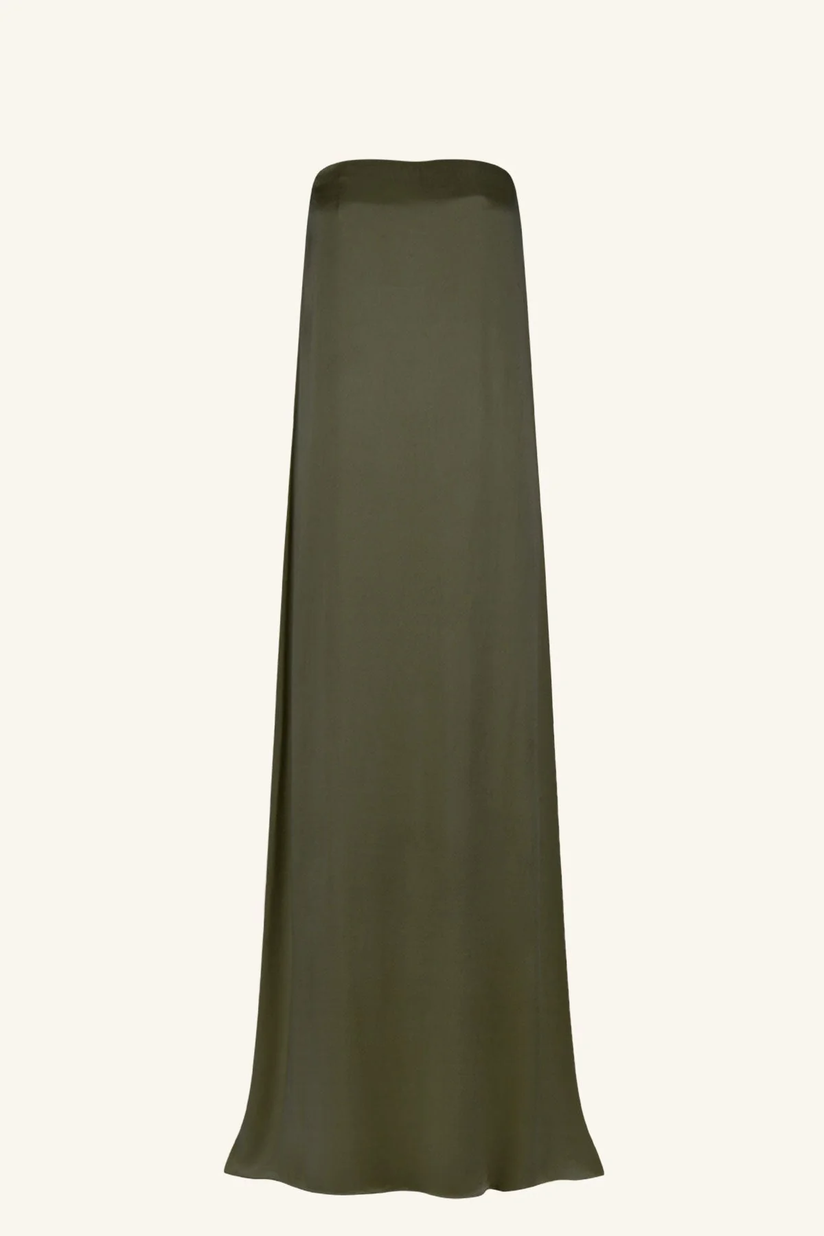 LA LUNE STRAPLESS COLUMN MAXI DRESS - FOREST - Image 8
