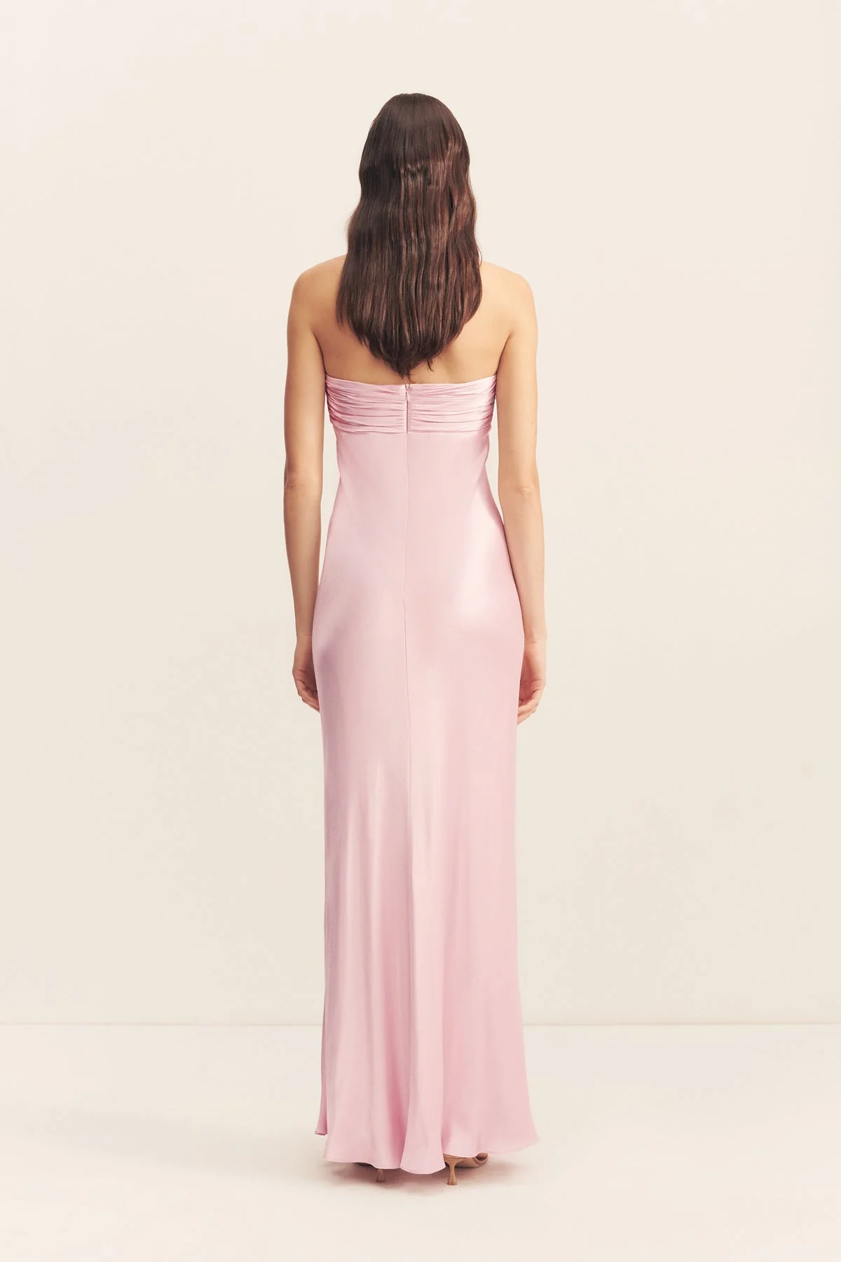 LA LUNE STRAPLESS RUCHED BODICE MAXI DRESS - BLOSSOM - Image 5