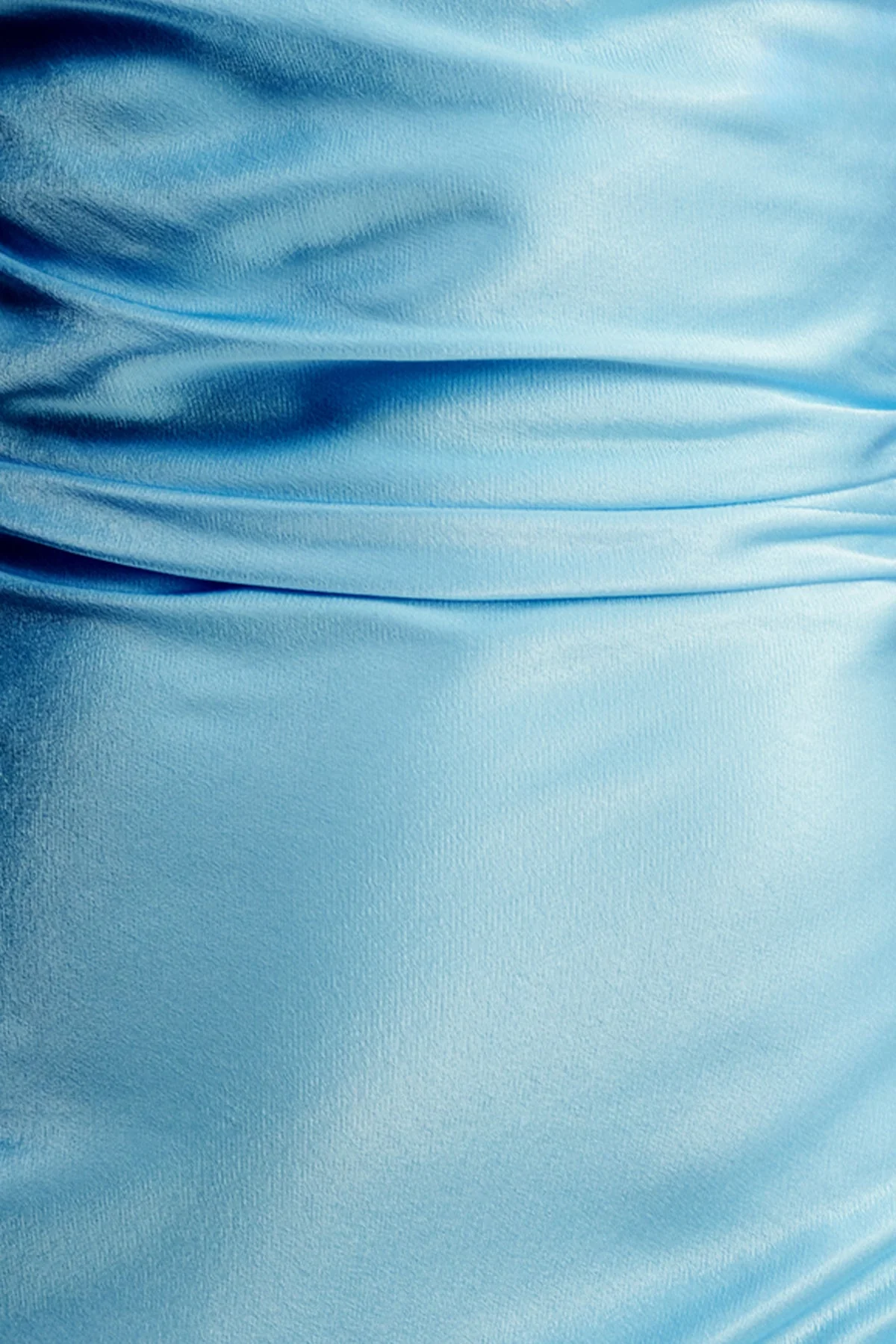 LA LUNE STRAPLESS RUCHED BODICE MAXI DRESS - ICEBERG BLUE - Image 5