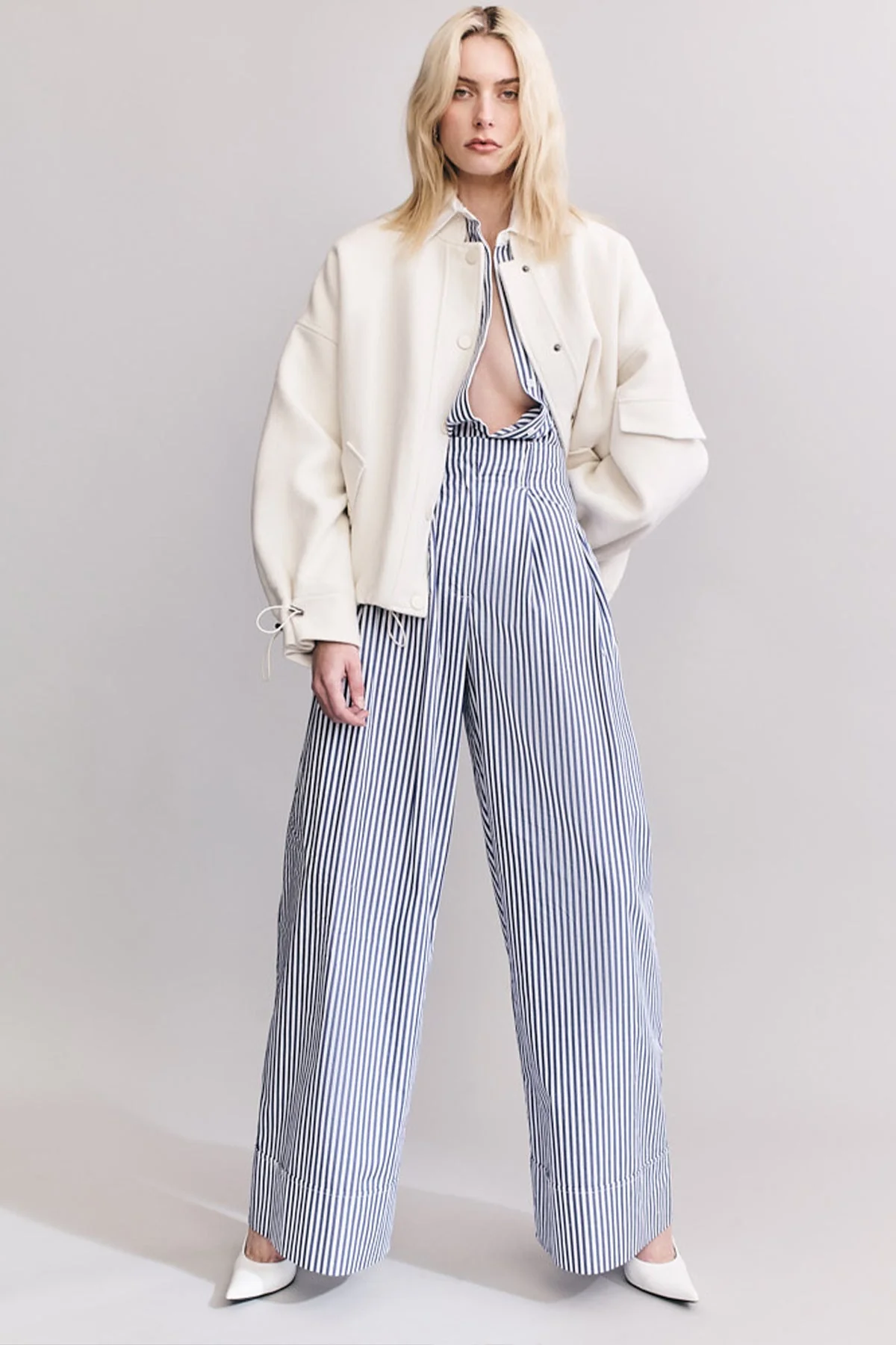LUDLOW BOMBER JACKET - IVORY - Image 7