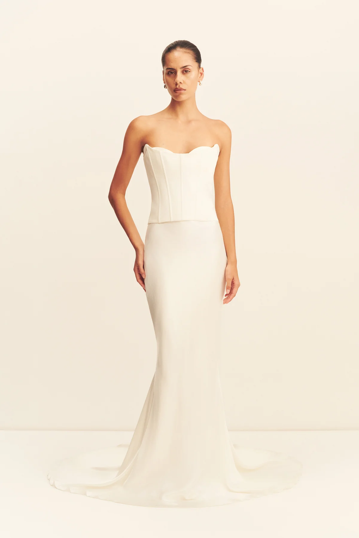 OAKLEY STRAPLESS CORSET - IVORY - Image 3