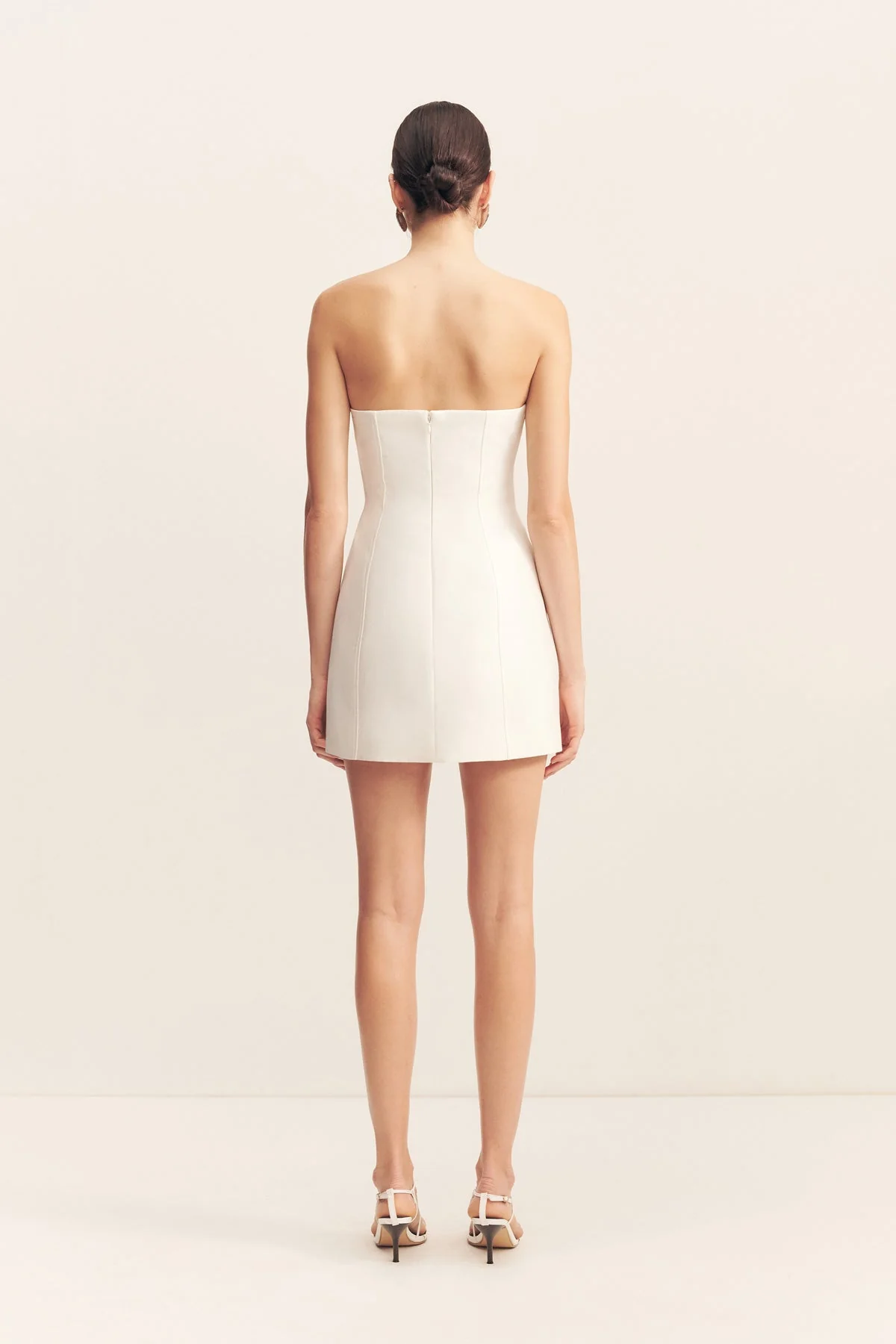 OTIS HOURGLASS MINI DRESS - IVORY - Image 4