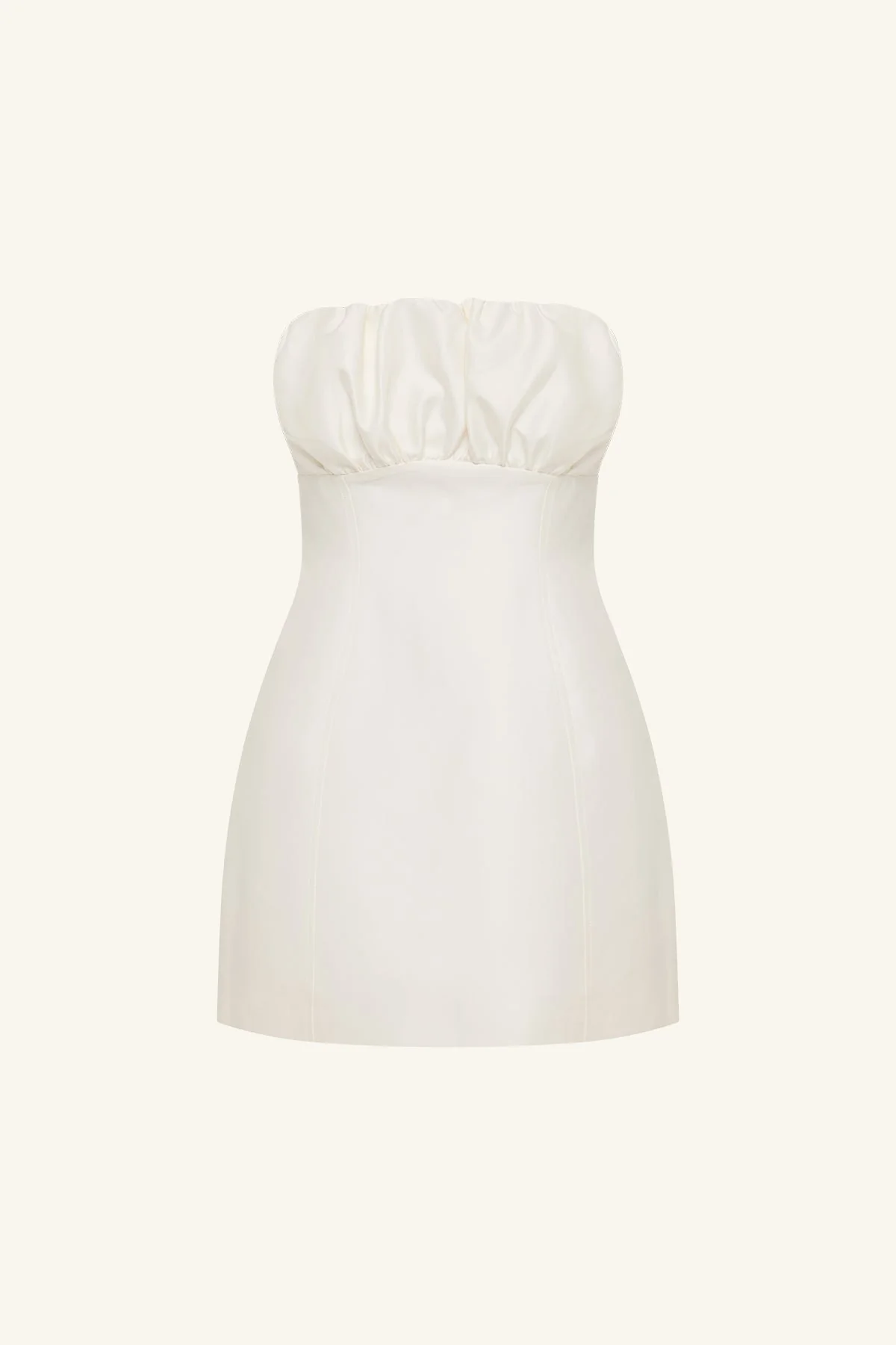 OTIS HOURGLASS MINI DRESS - IVORY - Image 7